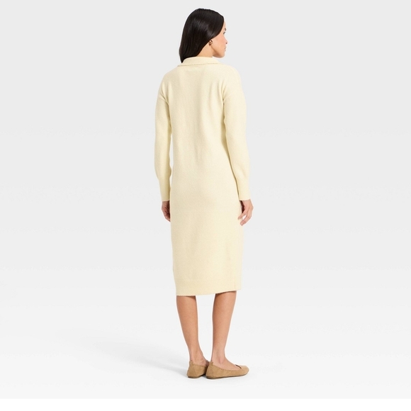 Universal Thread Cream Knit Midi Dress - Picture 2 of 6